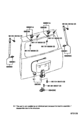 Back Door Lock & Handle