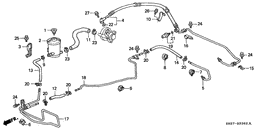 Power steering lines