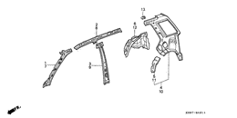 Body structure components