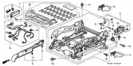 Front seat components