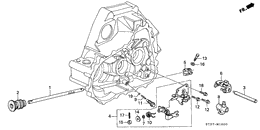 Shift rod/shift holder