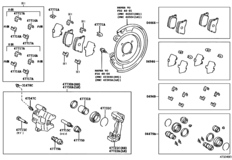 Rear Disc Brake Caliper & Dust Cover