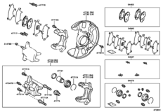 Front Disc Brake Caliper & Dust Cover
