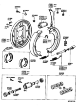 Rear Drum Brake Wheel Cylinder & Backing Plate
