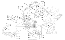 Front Bumper, Frame, And Steering Support Assembly