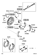 Rear Drum Brake Wheel Cylinder & Backing Plate