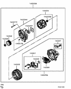 Alternator & vacuum pump