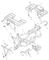 Frame assembly with racks