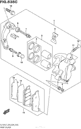 Передний тормозной суппорт (Vl1500Bl7 E33)