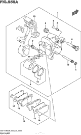 Задний тормозной суппорт (Gsx-R1000L6 E03)