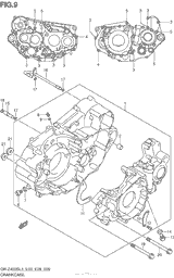 Картер двигателя (Dr-Z400Sl3 E33)