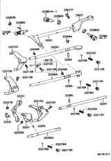 Gear Shift Fork & Lever Shaft (Mtm)