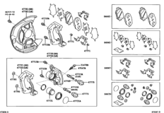 Front Disc Brake Caliper & Dust Cover