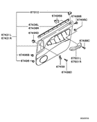 Front door trim & pull handle