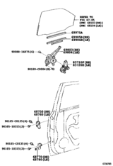 Rear Door Window Regulator & Hinge