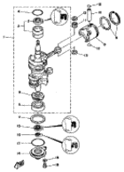 Crank piston