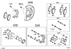 Front Disc Brake Caliper & Dust Cover