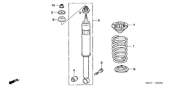 Rear shock absorber