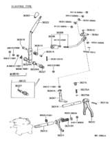 Transfer Lever & Shift Rod