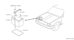Battery & battery mounting
