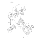 Diff gear and speed gear