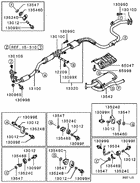 Exhaust pipe & muffler