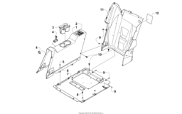Rear Console And Floor Panel Assembly