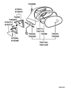 Outside rear view mirror