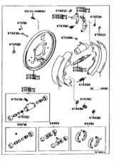 Rear Drum Brake Wheel Cylinder & Backing Plate