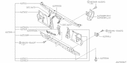 Front apron & radiator core support