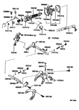 Gear Shift Fork & Lever Shaft (Mtm)