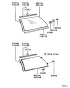 Qtr window glass & moulding