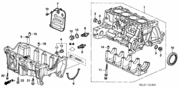Cylinder block/oil pan