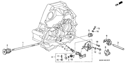 Shift rod/shift holder