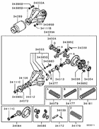 Rear axle differential