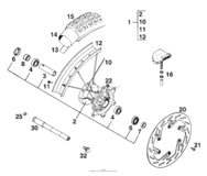 Front Wheel Sx, Mxc