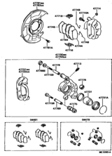 Front Disc Brake Caliper & Dust Cover