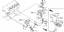 Oil piping/vacuum piping