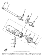 Shift cam-fork