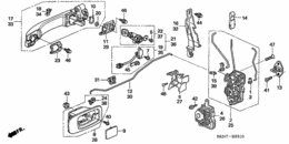 Front door locks/ outer handle