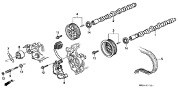 Camshaft/timing belt