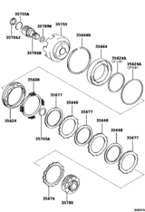 Center Support & Planetary Sun Gear (Atm)