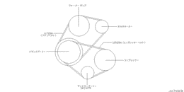 Fan,compressor & power steering belt