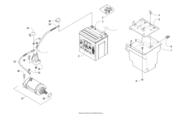 Battery And Starter Motor Assembly (Ser. # 302247 And Above)