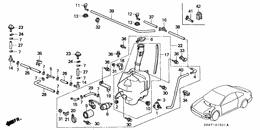 Windshield washer/ headlight washer