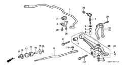 Front stabilizer/ front lower arm