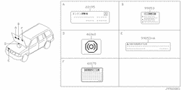 Caution plate & label