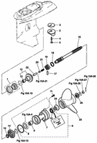 Gear case (propeller shaft) mwd50b2