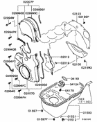 Cover,rear plate & oil pan