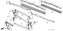 Front windshield wiper